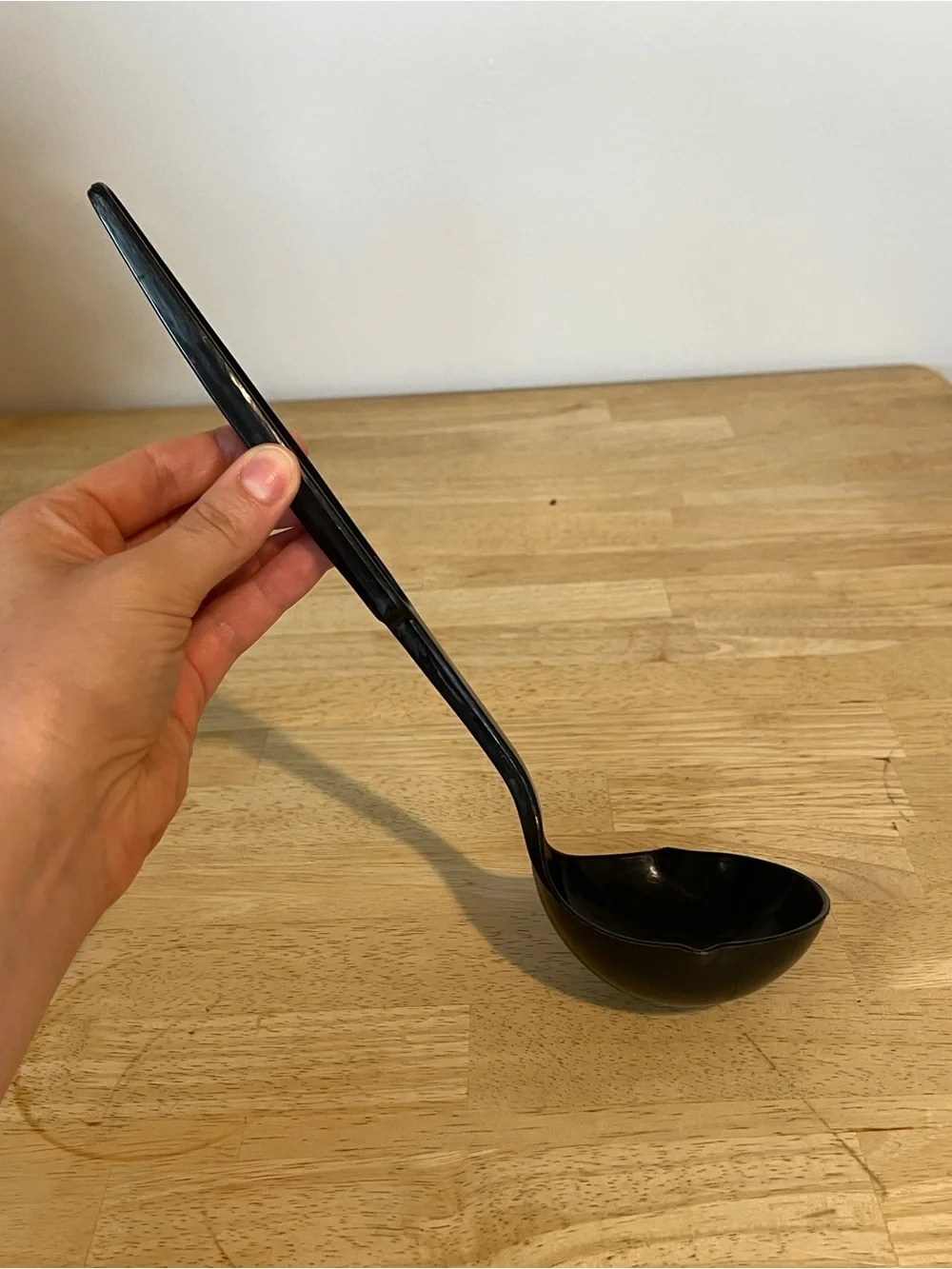 Vintage Ekco Nylon Ladle Soup Black Double Pour Spout Plastic Dishwasher Safe